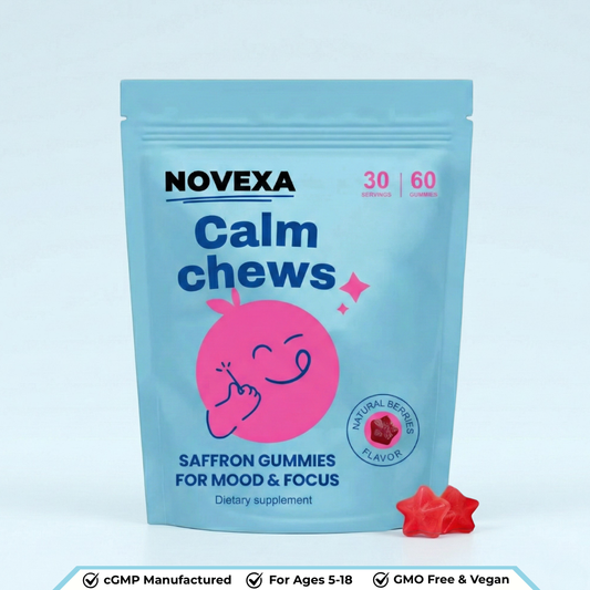 Novexa Calmchews™ Kids Saffron Gummies