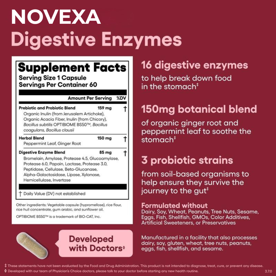 Novexa Health™ Digestive Enyzme