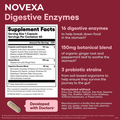 Novexa Health™ Digestive Enyzme